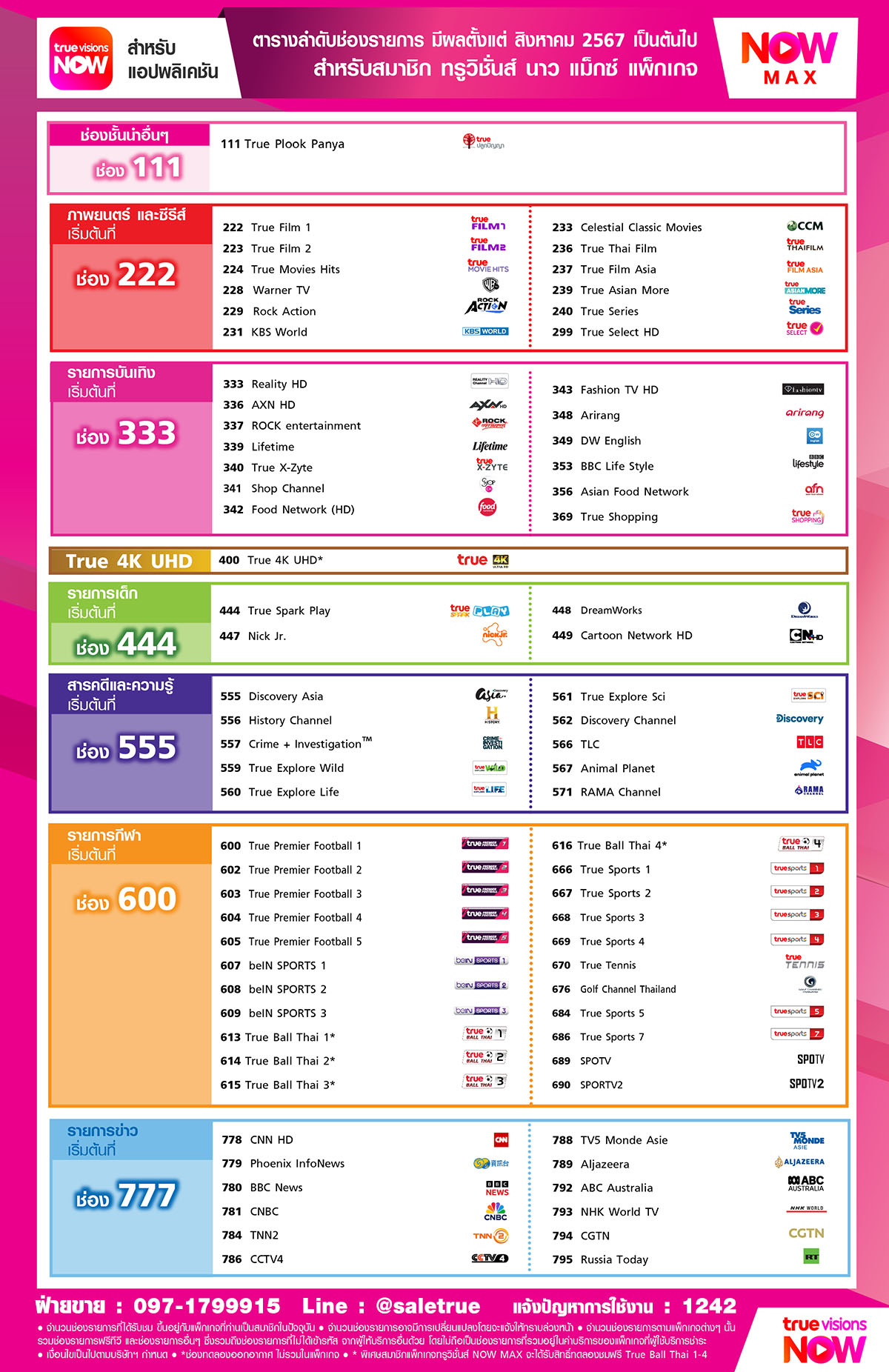 ช่องรายการทรูวิชันส์ now max